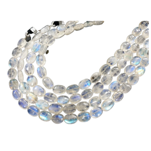 Cuentas de piedras preciosas de forma ovalada suelta de piedra lunar arcoíris Natural certificada CMA, calidad superior, tamaño personalizado, venta suave - Product Image 4