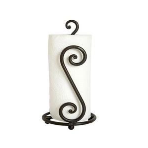 Ensemble de deux porte-papier de soie de taille personnalisée en fer noir couleur porte-papier hygiénique pour la vente en gros - Product Image 6