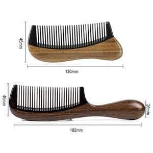 Náutico hecho a mano 100% peine de sándalo Natural antiestático aroma de madera desenredador de cabello Natural letrero de pared de madera artesanías de madera - Product Image 2