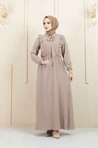 Nueva temporada de vestidos islámicos modestos para mujer Abaya Kaftan túnica Kimono Hijab etéreo étnico turco calidad inspirado Dubai árabe - Product Image 6