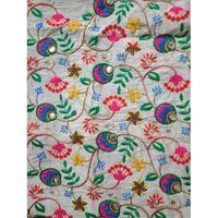 Tissu d'ameublement à broderie Chikankari en ligne Inde