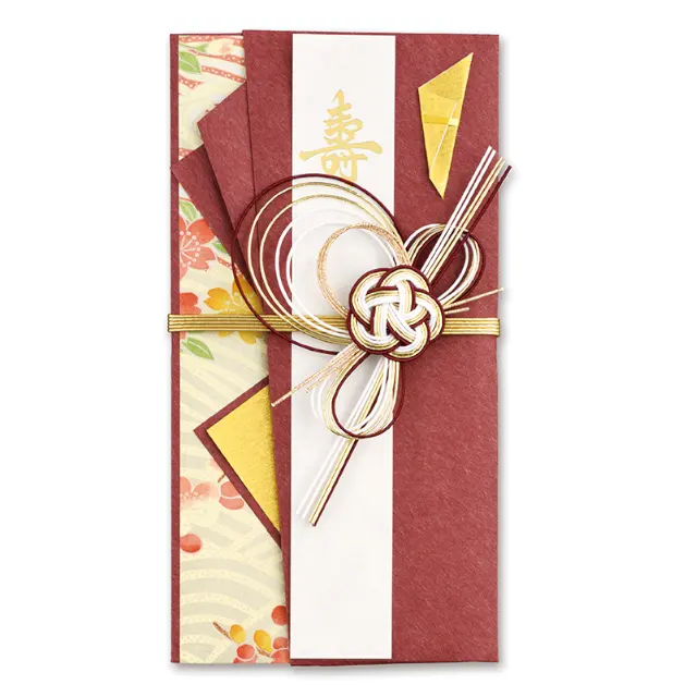 Японский подарочный бумажный конверт, свадебный новогодний поздравительный подарок, Рождественская Подарочная открытка, Красивые японские традиционные красные конверты, кимоно