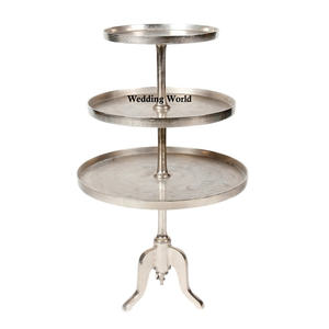แท่นวางเค้กโลหะสำหรับตกแต่งห้องครัวแท่นวางเค้กดีไซน์เนอร์แบบแฮนด์เมดรูปทรงออกแบบได้เอง - Product Image 3