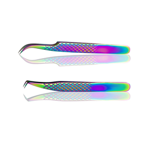 Swiss Quality Premium Light Weight Angled Volume Tweezers Volume Eyelash Extension Tweezers - Product Image 1