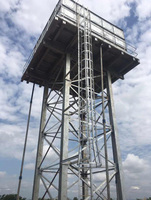 Andamio de tanque de agua, estructura de acero galvanizado en caliente, torre de estructura de acero