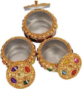 Art & Crafts Multi Color Stone Decorative <b>Pill</b> <b>Box</b> - Product Image 2