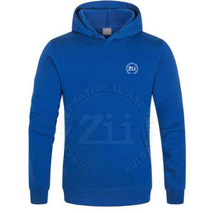 Sudadera con Capucha Personalizable de Alta Calidad para Hombre, Ecológica, Impermeable, de Algodón y Poliéster, para Invierno, Teñida en Color Liso - Product Image 1