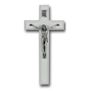 Colgante de pared de Cruz de Iglesia, suministros de aluminio gris, Brassworld, India - Product Image 1