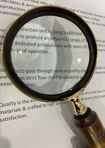 Loupes à main 8 pouces, finition de haute qualité et à fort amplification, à poignée carrée décor de Table - Product Image 4