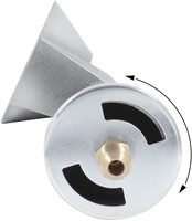 Tête de combustion ronde en fonte de Propane, 21 pouces, tête de combustion avec fixation en laiton
