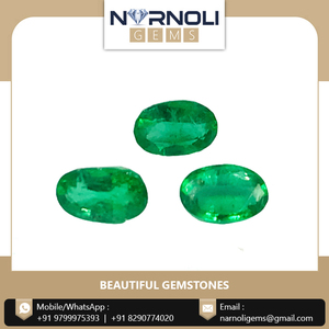 Émeraude naturelle ronde facettée, pierre précieuse véritable verte, pierre brute de qualité supérieure pour la fabrication de bijoux, cristal pour créateur artisanal - Product Image 2
