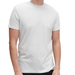 T-shirt OEM neuf sur mesure en gros pour hommes, manches courtes, en coton pur/polyester et tissu confortable - Product Image 2