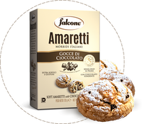 Falcone 800g Cantucci Artisanaux Traditionnels à la Pâte d'Amande Douce d'Abruzzo, Certifiés Casher et HACCP, Snack