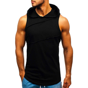 Sudaderas con capucha de gimnasio para hombre con logotipo personalizado del fabricante de Pakistán, técnica lavada de verano de talla grande, tejido sólido antiarrugas - Product Image 3