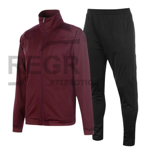Wholesale OEM Fitted Sweatsuit Tracksuit Zipper Hoodies Jogging Men Jogger <b>Track</b> <b>Suit</b> - Product Image 2