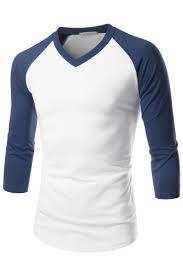 Nouveauté T-shirt à manches longues pour homme, col en V, 100% coton, tricoté, uni, design personnalisé, prix de gros, Bangladesh - Product Image 3