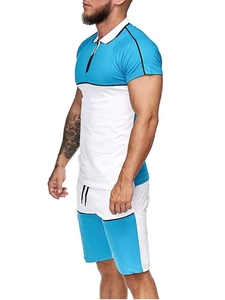 ชุดเสื้อและกางเกงสองชิ้นกระดุมครึ่งเดียว,ออกแบบใหม่สำหรับฤดูร้อน - Product Image 4