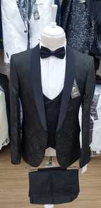 Trajes de Novio de Esmoquin Ajustados y Transpirables de Nueva Temporada para Hombre, Hechos en Turquía, de Viscosa y Poliéster - Product Image 3