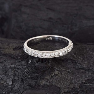 Anillo de compromiso de diseño clásico de Plata de Ley 925 más vendido para mujer para fiesta, boda, con piedras preciosas semipreciosas - Product Image 3