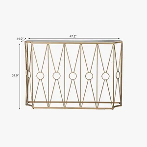 MS คอนโซลตาราง MS ฐานกรอบโลหะเฟอร์นิเจอร์ราคาไม่แพงราคาหรูหราห้องนั่งเล่นเฟอร์นิเจอร์ที่มีอยู่ - Product Image 2