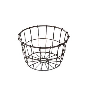 ตะกร้าใส่ขนมปังทรงกลมพร้อมที่จับตะกร้าเครื่องครัวเหล็กสีดำ - Product Image 5