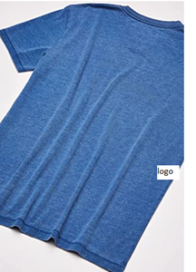 T-shirt col en v pour homme 57% Polyester 43% coton importé sans fermeture, bon marché, offre spéciale - Product Image 2