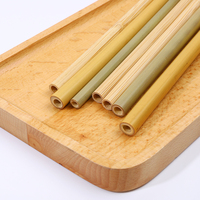 Meilleures ventes Pailles en bambou naturel de haute qualité Écologiques Pailles entières fabriquées à partir de matières premières Longueur 20 cm Diamètre 6-8 mm Viet Delta