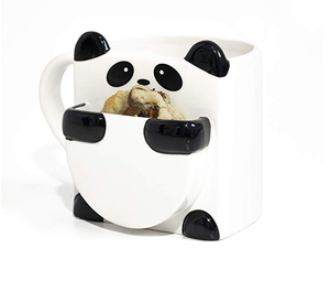 Coffee <strong>Mug</strong> Eco-friendly Creative <strong>Mugs</strong> Panda <strong>Hug</strong> Ceramic with Cookie or Biscuit Pocket Size and Shape Can Be Customized Party - Product Image 2