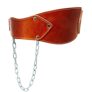 Adjustable Custom Gym Workout <b>Weight</b> Lifting Pull up Training Fitness Leather Dip <b>Belt</b> Dipping Waist Lumber <b>Belt</b> <b>Chain</b> - Product Image 4