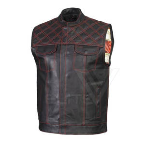 Gilet en cuir décontracté pour homme, taille personnalisée, coupe-vent, respirant, séchage rapide, haute qualité, imperméable, vêtement d'extérieur d'hiver, couleur personnalisée - Product Image 4