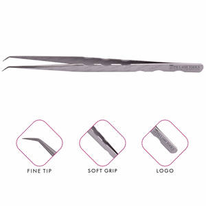 Beauty Wholesale Eyelash Extension Tweezer Custom Logo Accessory Tool Eyelash Tweezers Lash Extension Tweezer Private Label - Product Image 1