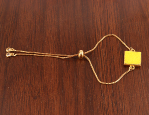 สร้อยข้อมือ Druzy และ Cz ชุบทอง/เงิน,สร้อยข้อมือโซ่เลื่อนปรับได้แฮนด์เมดสินค้าขายดี - Product Image 5