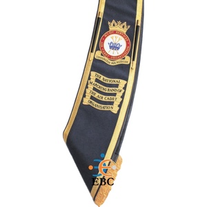 OEM Wholesale Highland <b>Drum</b> Major Baldric <b>Hand</b> Embroidered Sash Belt High Quality Musical Band Uniform Decorative Sash Custom - Product Image 1