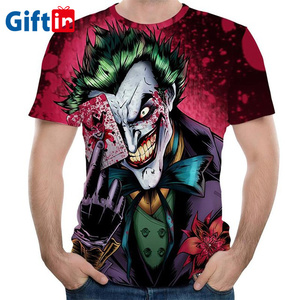 Sublimation Printed Polyester/Cotton Jersey Short Sleeve Casual T-Shirt for <b>Men</b> OEM Service 180g Breathable - Product Image 2