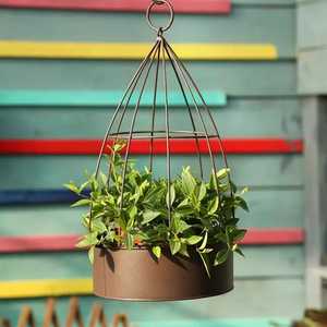 Soporte de cerámica para maceta colgante de pared, soporte de metal para decoración de hogar y oficina - Product Image 5