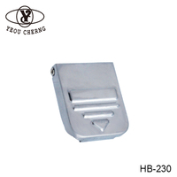 Personnalisé placage Nickel plaqué métal verrouillent HB-230 pour ci-dessous moulage boîte à outils cas boîte