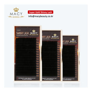 Macy-pestañas postizas individuales, color negro brillante, de alta calidad, superdorado - Product Image 1