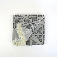 Serviette Peshtemal turque en jacquard, 100% coton, absorbante, XL, pour la plage et la salle de bain, fabriquée en Turquie pour Noël