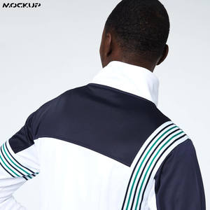 ชุดวอร์มกีฬาสำหรับผู้ชาย ชุดวิ่งออกกำลังกายไนลอนแบบมีโลโก้สั่งทำได้ สะท้อนแสง OEM ซับลิเมชั่น 2 in 1 คอกลมลำลอง - Product Image 2