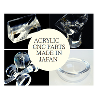 Acrylic PMMA transparent clear parts OEM cnc