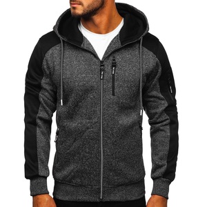 เสื้อฮู้ดสวมหัวผ้าฟลีซตัวยาวสำหรับผู้ชายเสื้อกันหนาวกีฬาฤดูหนาวพิมพ์ลายนูนปักโลโก้ - Product Image 1