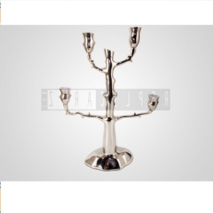 <b>Silver</b> Candle Stand Metal Candle Stand Holder | Taper Candle Holder for Home Decor Wedding Table Centerpiece Event Decoration - Product Image 2