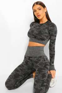 Conjunto de mallas y pantalones de yoga para mujer, mallas para fitness - Product Image 4