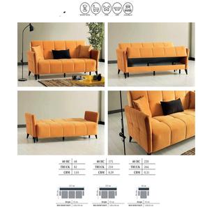 Chesterfield Velvet <b>Sofa</b> Set New Style Multi-Function Home Furniture Convertible Tufted for Villa Apartment Living Room Option - Product Image 2