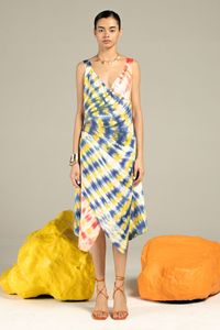 Nueva ropa de playa de verano de vacaciones de longitud media para mujer Maxi para niñas suelta sin mangas 100% tela de rayón Maxi vestido - Product Image 4