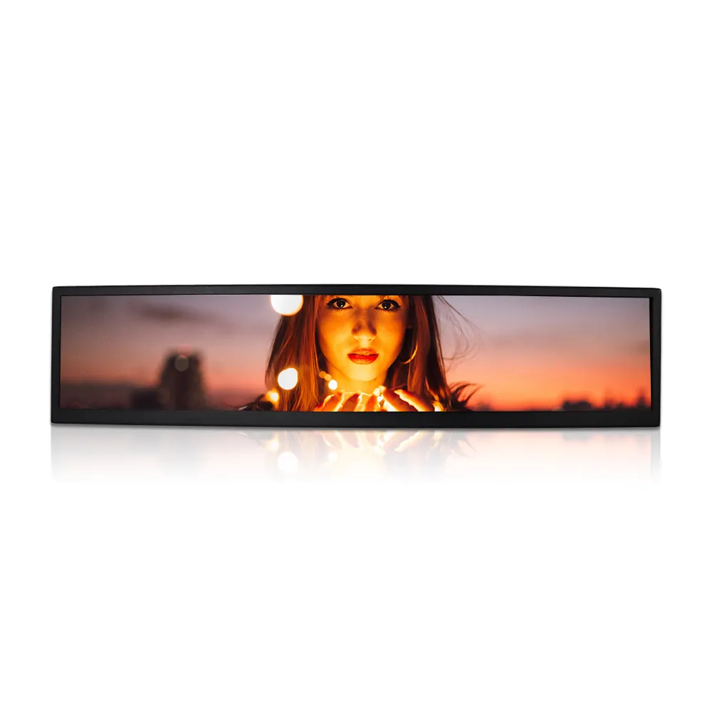 19 Inch Wall Mount Ultra Wide Stretched Digital Shelf Advertising Lcd Display Screen For Supermarket