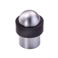 Penahan Pintu Geser Silinder Gaya Modern Berbahan Krom Satin dengan Karet untuk Hotel HOWTOOL B407-BSC Buatan Taiwan