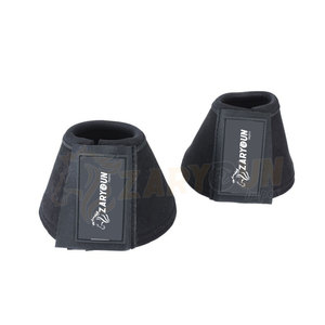 Botas de campana de caballo reflectantes de poliéster de neopreno de alta calidad a la venta equipo equino para almohadillas de sillín de equitación - Product Image 1