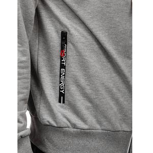 เสื้อมีฮู้ดแบบสวมหัวแขนยาวสีดำของผู้ชายกางเกงสเวตเตอร์ผ้าคอตตอนแฟชั่นสำหรับฤดูหนาว - Product Image 4