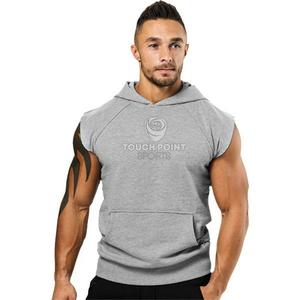 Camisetas sin mangas con capucha para hombre, ropa para entrenamiento, culturismo, corte muscular, gimnasio, Fitness, Ves - Product Image 3